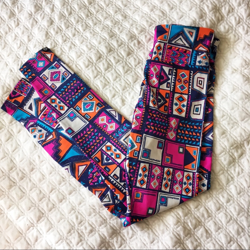 Onzie Leggings Vibrant Graphic Pop Art Print XS